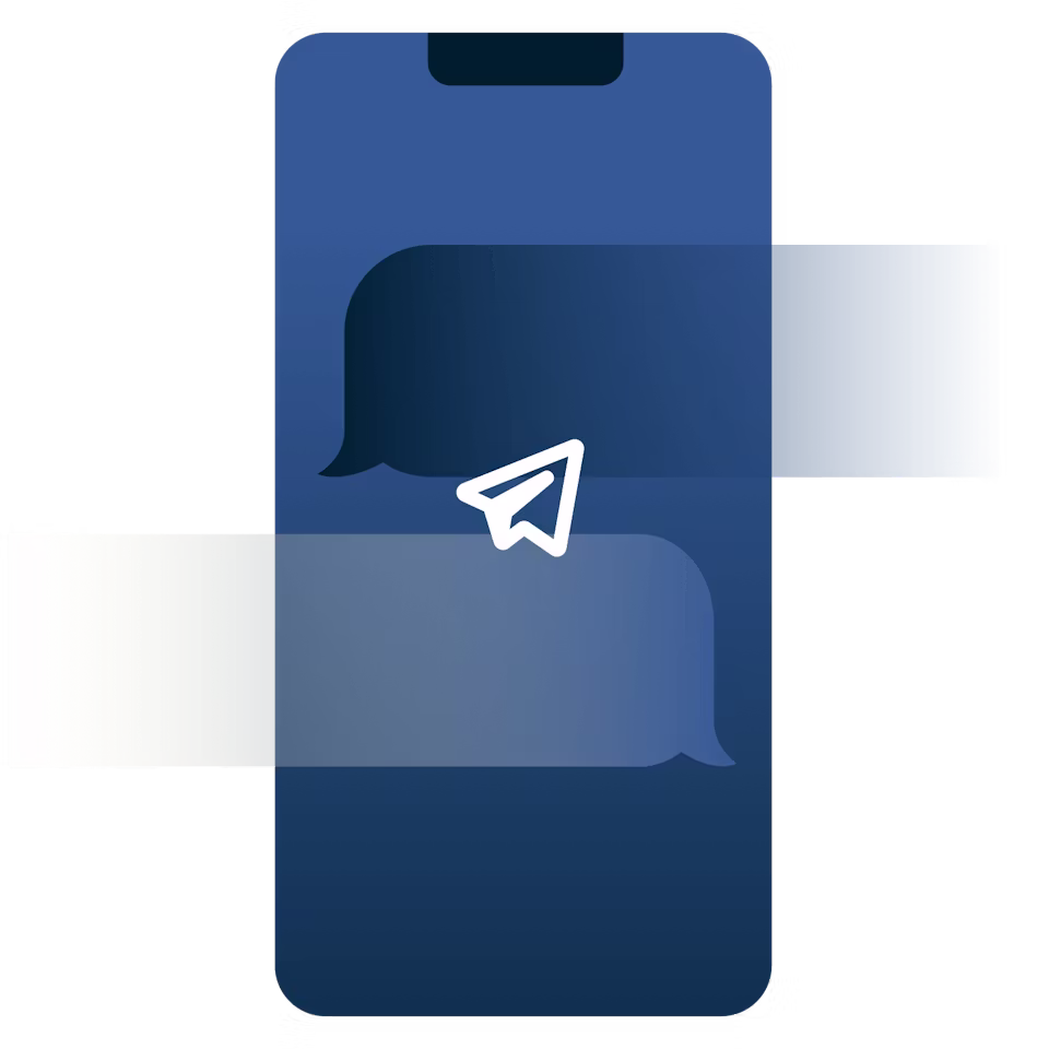 Une application de messagerie avec une cl&eacute; sur un &eacute;cran de t&eacute;l&eacute;phone.