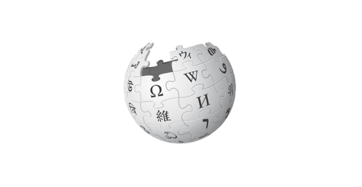 Wikipedia-logoet p&aring; en b&aelig;rbar computersk&aelig;rm.